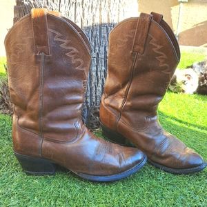 Ariat Brown Leather Cowboy/Western Boots Mens 8.5.